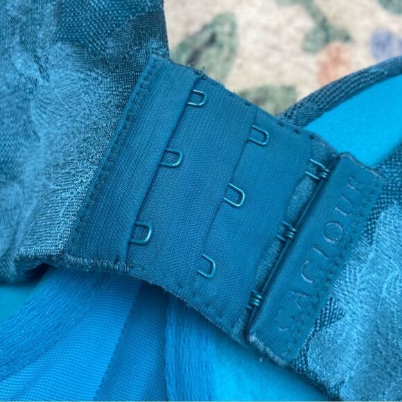 Cacique Lightly Lined Balconette Bra 38DD blue - Picture 7 of 10